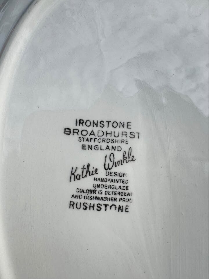 Dairy Memorabilia Lactantia Kathie Winkle Ironstone Platters - photo 2