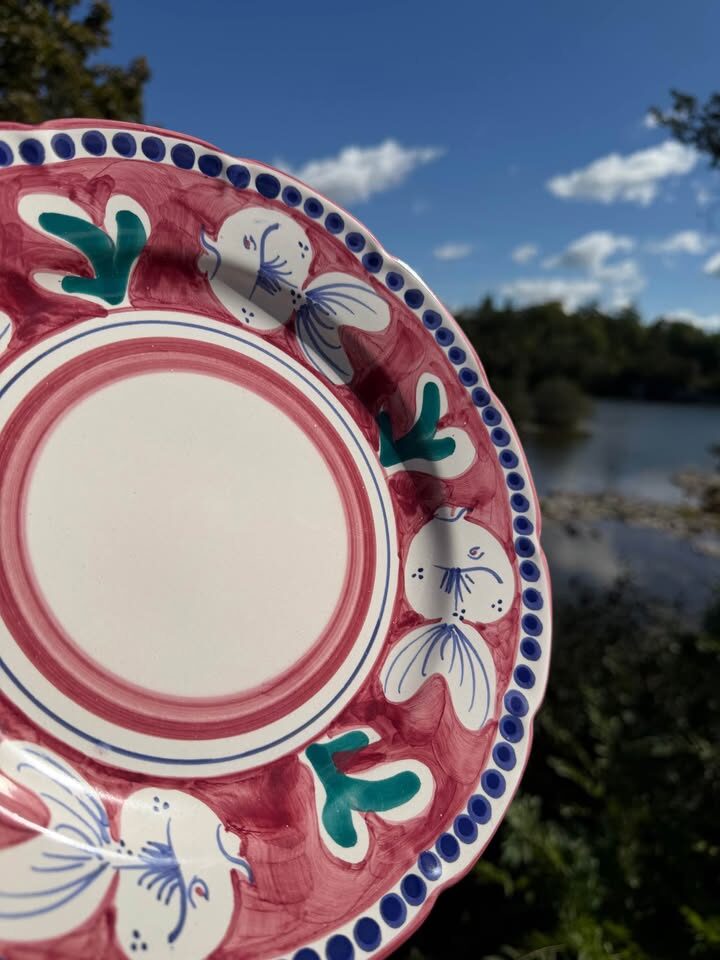 Vintage Nuova Vietri Italy Hand Painted Campagna Plates Whimsical Animals & Fish - photo 10