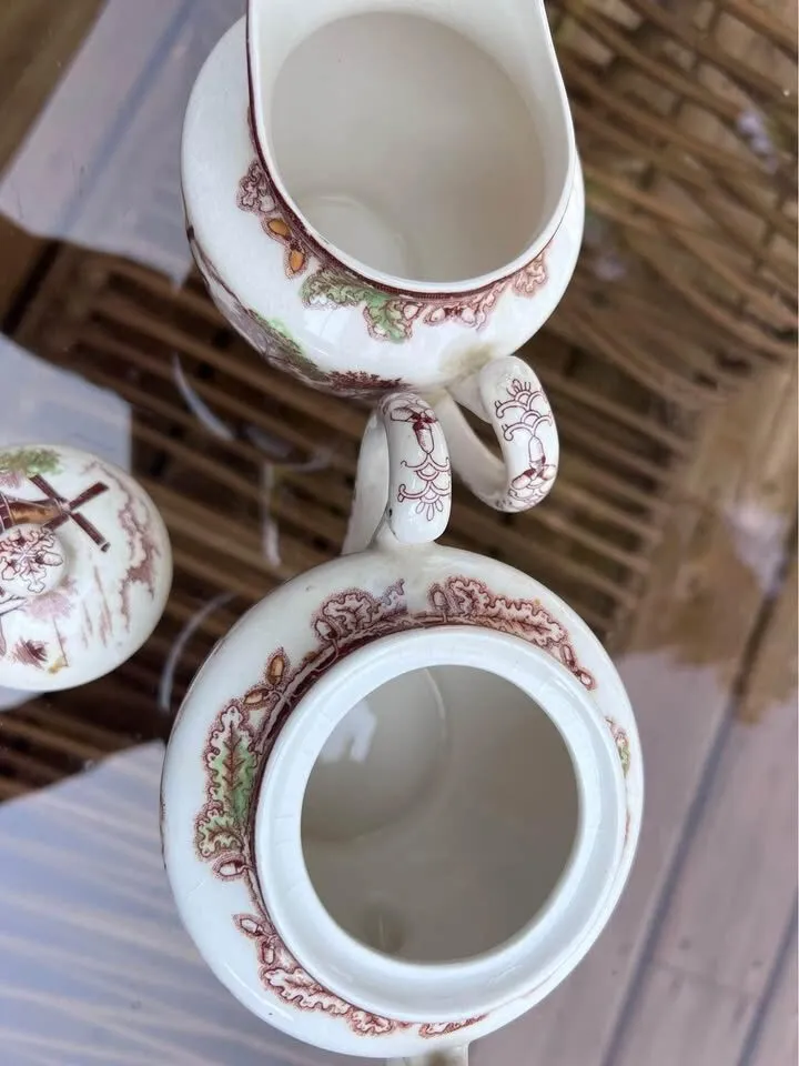 Vintage Sugar Bowl & Creamer Japan - photo 2