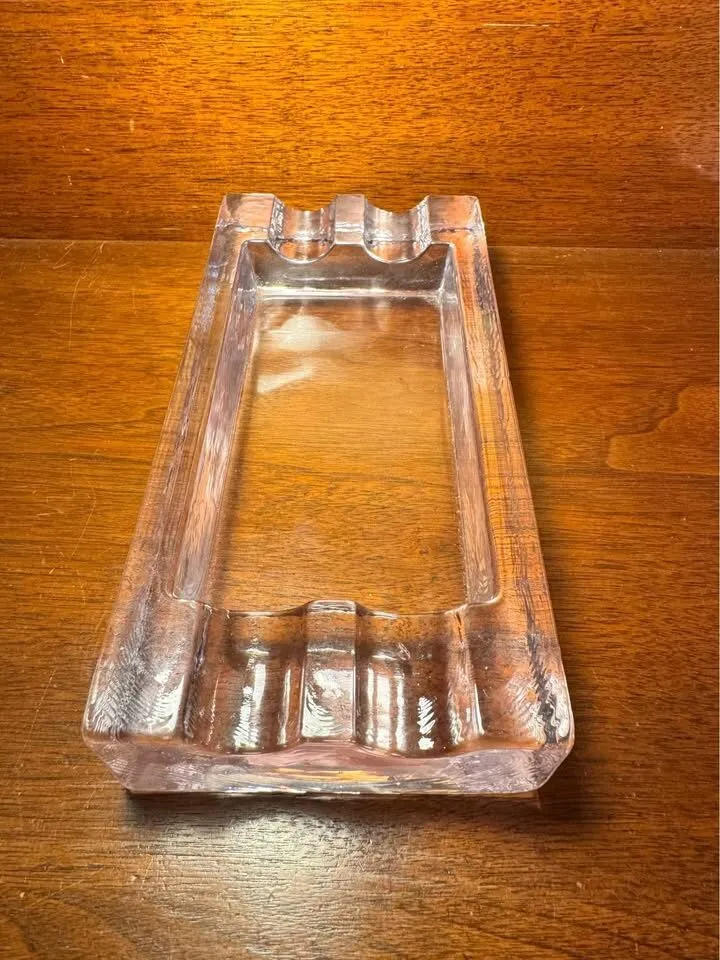 Heavy Clear Glass Mid Century modern Ashtray/Catchall - photo 5