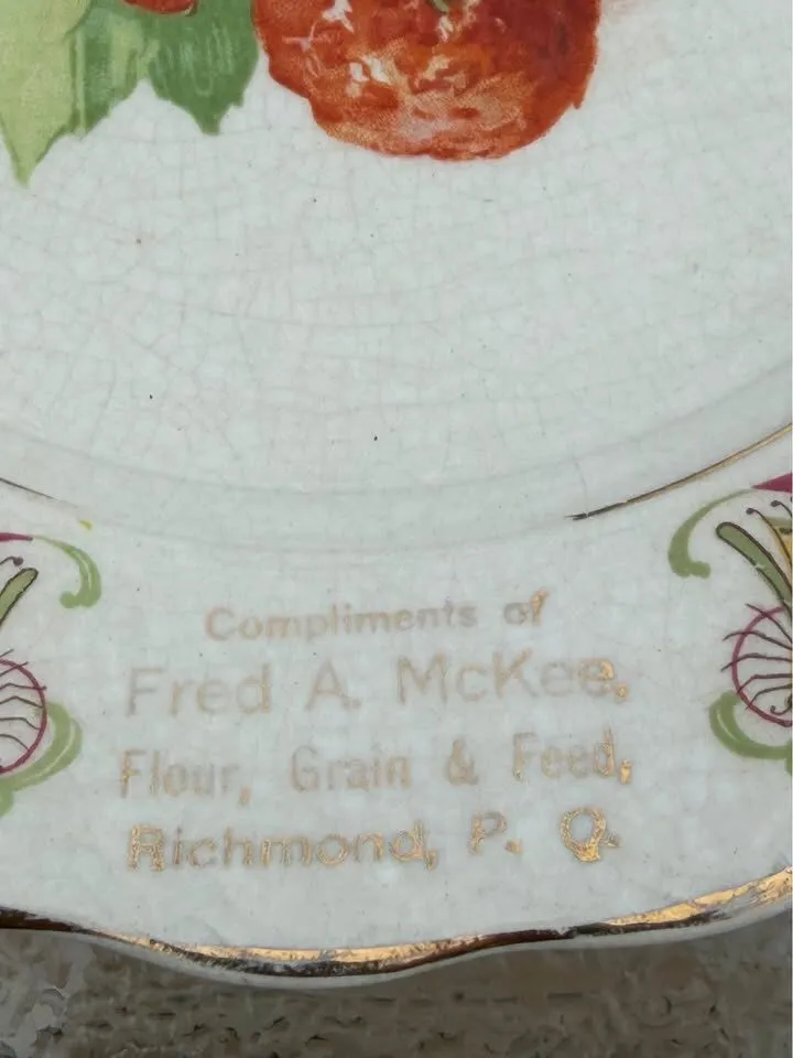 PRISTINE Scotstown Quebec Antique Calendar Plates (1915, 1926, 1933) – Museum-Quality Set - photo 9