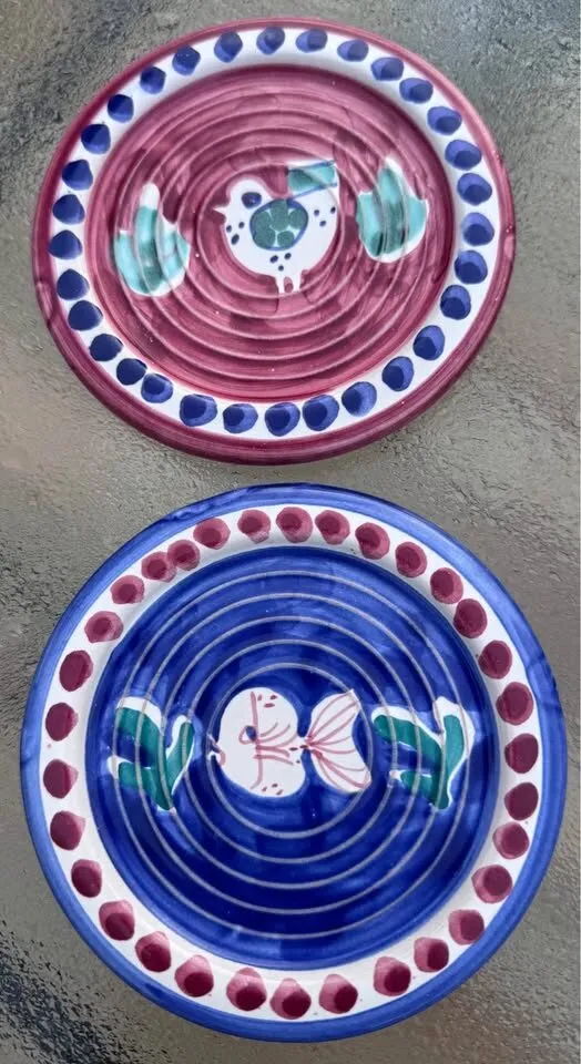 Authentic Solimene & Nuova Vietri Italian Ceramic Espresso/Coaster Set - photo 9