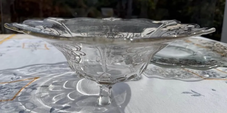 Vintage Sterling Silver Overlay Console Set - 2pc Wedding Centerpiece - photo 10
