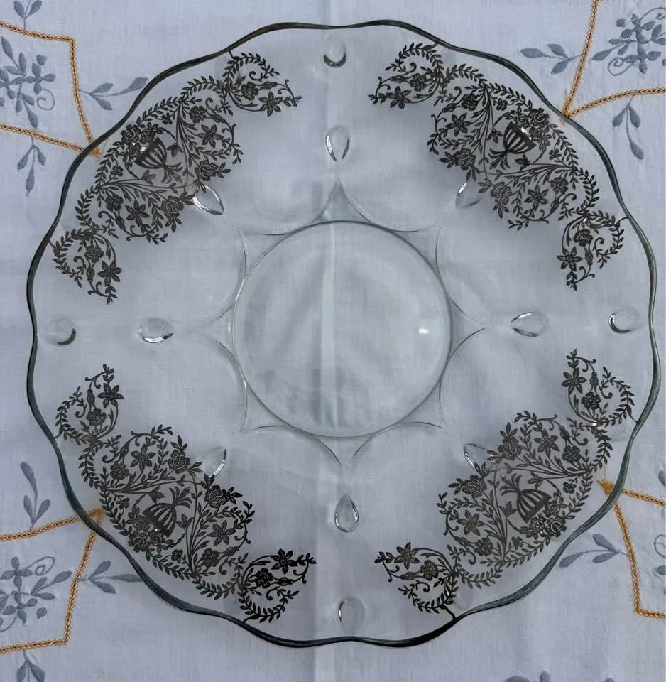 Vintage Sterling Silver Overlay Console Set - 2pc Wedding Centerpiece - photo 4