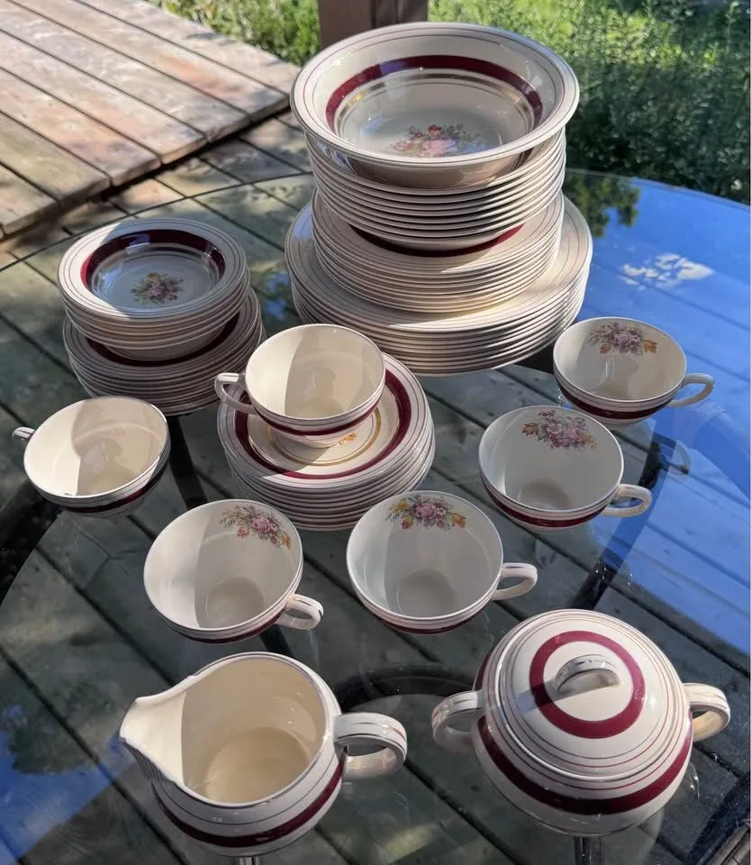 Vintage 1930s Wood’s Ivory Ware England "Regent" Dinnerware Set - 58 Pcs - photo 10