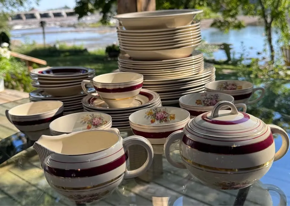 Vintage 1930s Wood’s Ivory Ware England "Regent" Dinnerware Set - 58 Pcs - photo 3