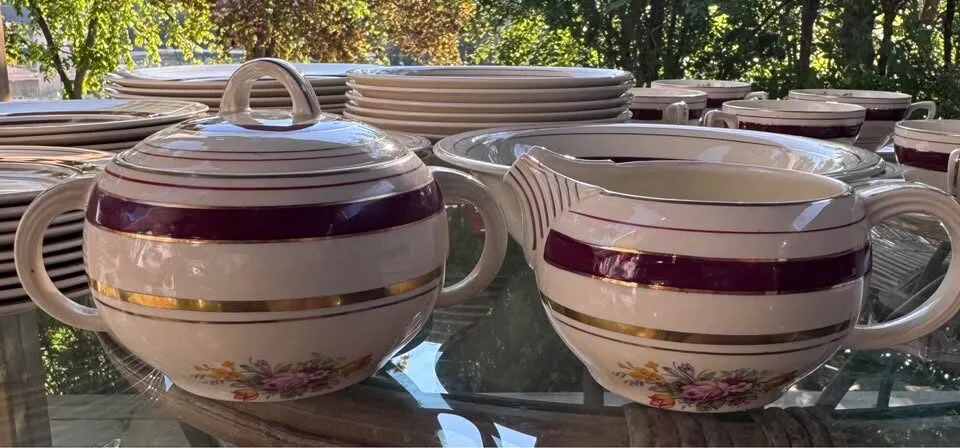 Vintage 1930s Wood’s Ivory Ware England "Regent" Dinnerware Set - 58 Pcs - photo 5