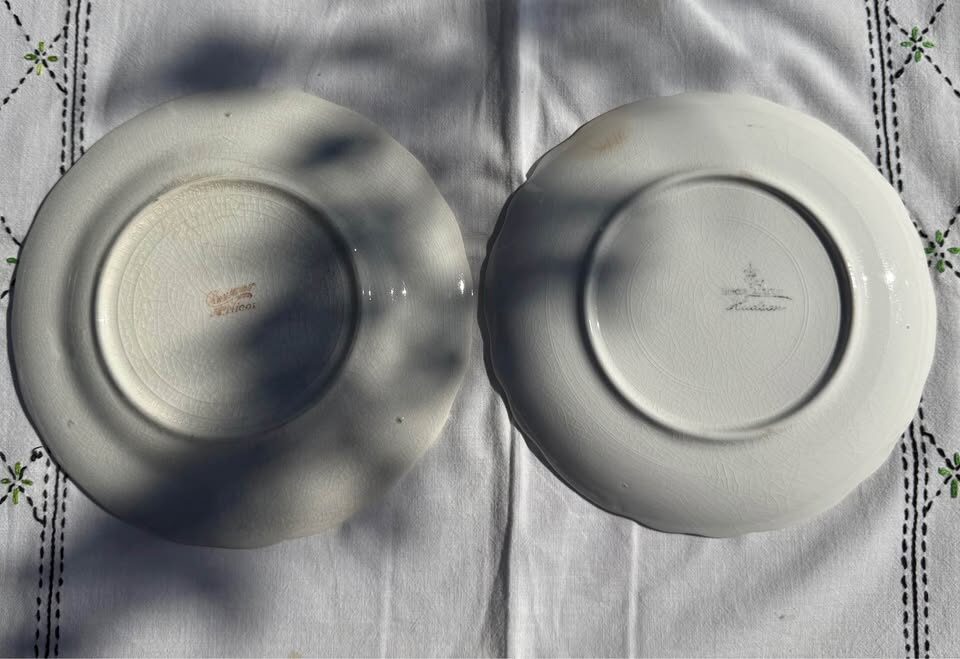 Antique 1911 & 1912 Calendar Plates Lot of 2 - McNicol & Homer Laughlin - photo 4