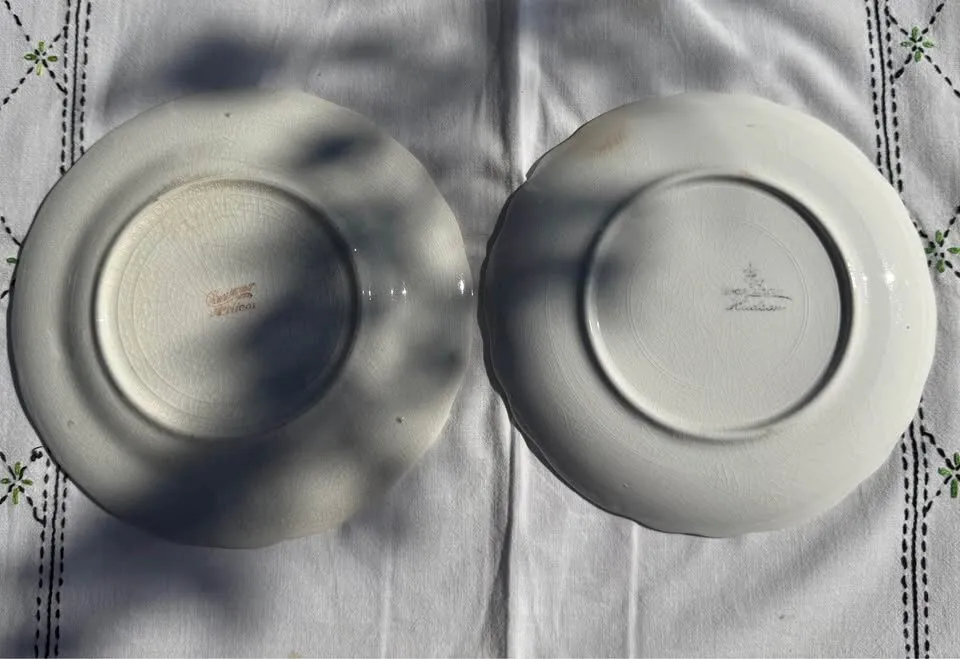 Antique 1911 & 1912 Calendar Plates Lot of 2 - McNicol & Homer Laughlin - photo 4