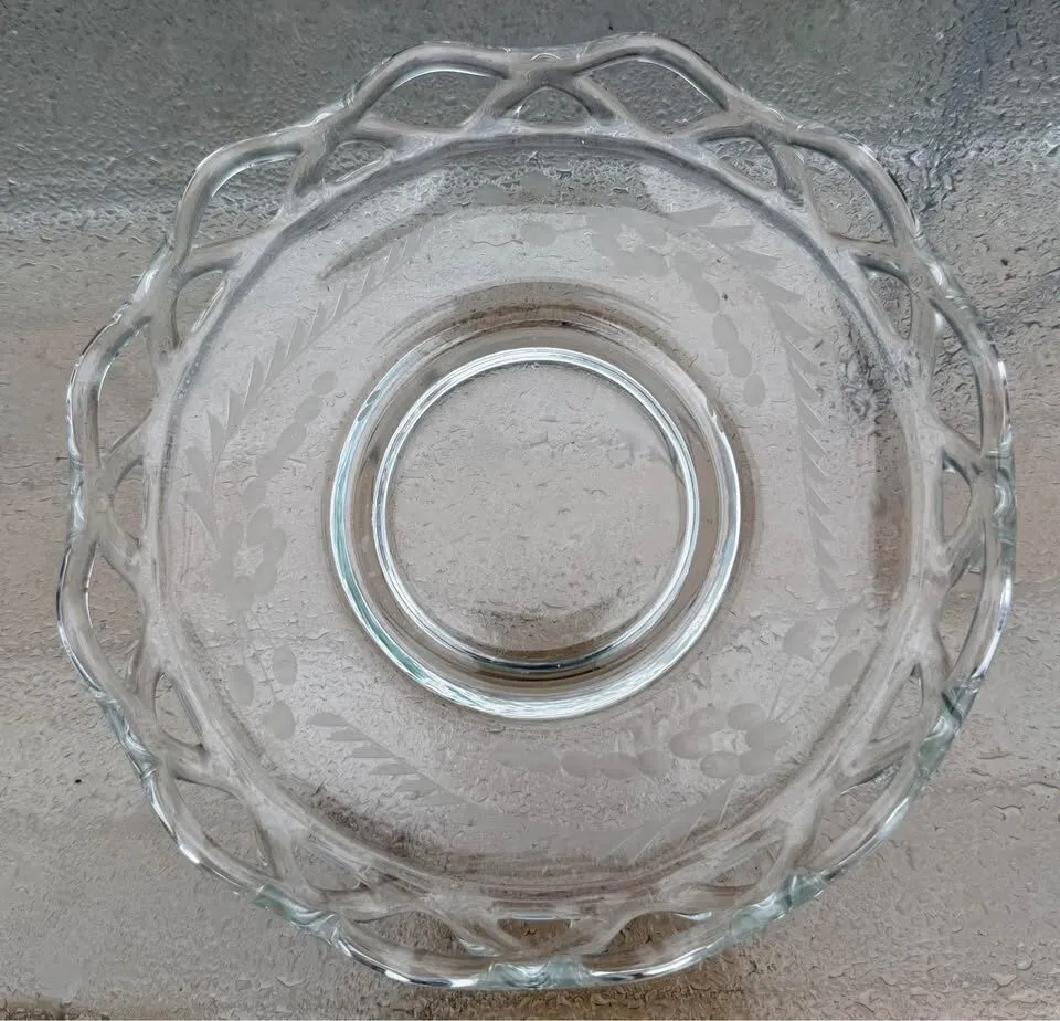 Vintage 1940s Glass Bowls - Clear Lace & Moonstone Hobnail (Priced Separately) - photo 4