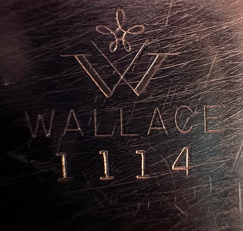 Vintage Wallace "La Reine" Silverplate Footed Serving Tray - Wedding Venue Decor! - photo 3