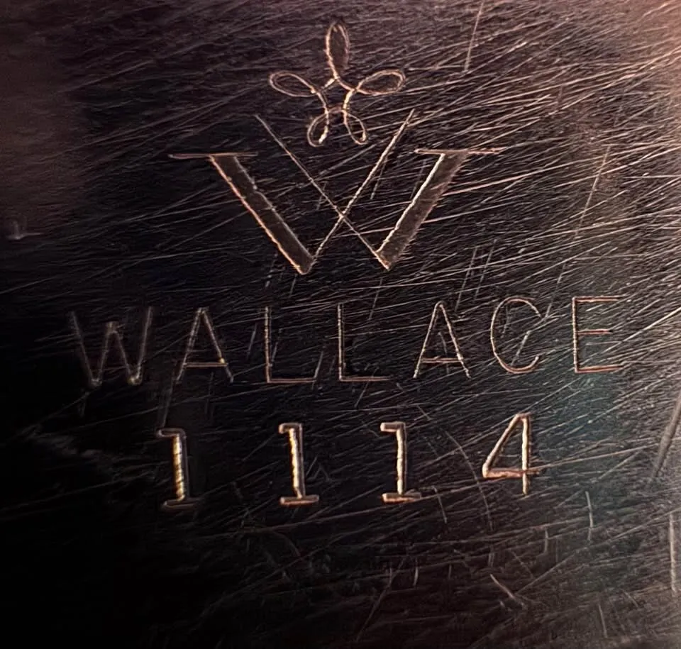Vintage Wallace "La Reine" Silverplate Footed Serving Tray - Wedding Venue Decor! - photo 3