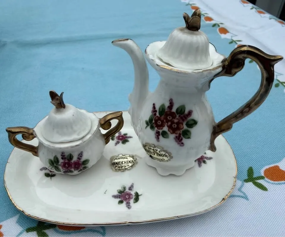 Antique & Vintage Miniature Doll Tea Set Lot (3 Sets) – Bundle Deal - photo 10