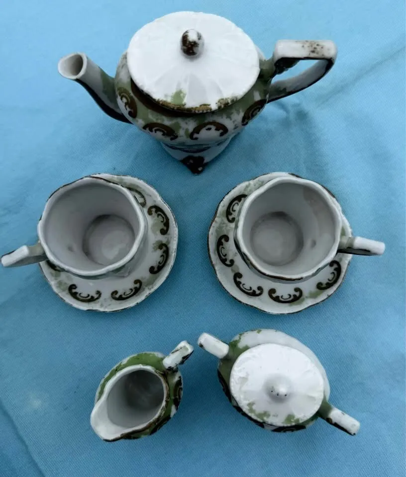 Antique & Vintage Miniature Doll Tea Set Lot (3 Sets) – Bundle Deal - photo 5