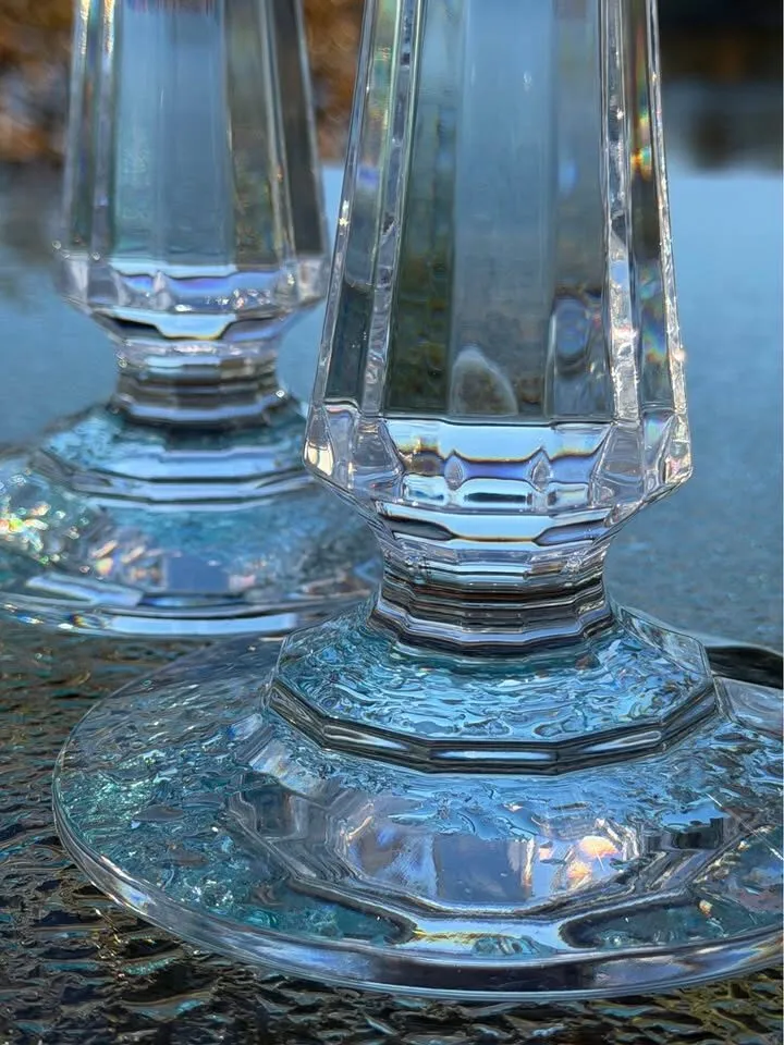 Vintage High-End Lead Crystal Candlestick Collection - 2 Premium Sets - photo 4