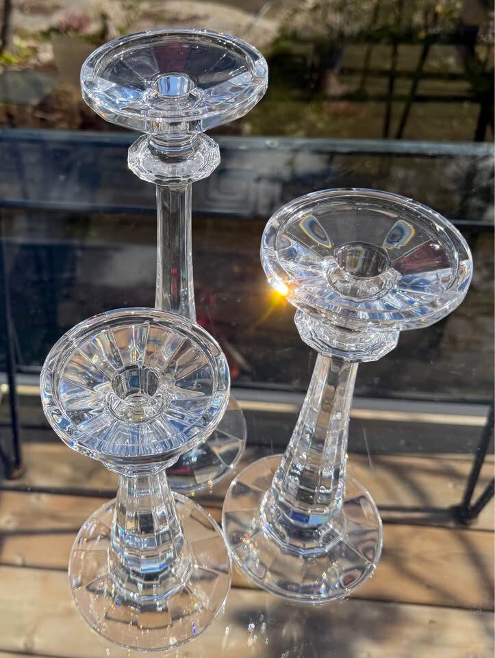 Vintage High-End Lead Crystal Candlestick Collection - 2 Premium Sets - photo 6