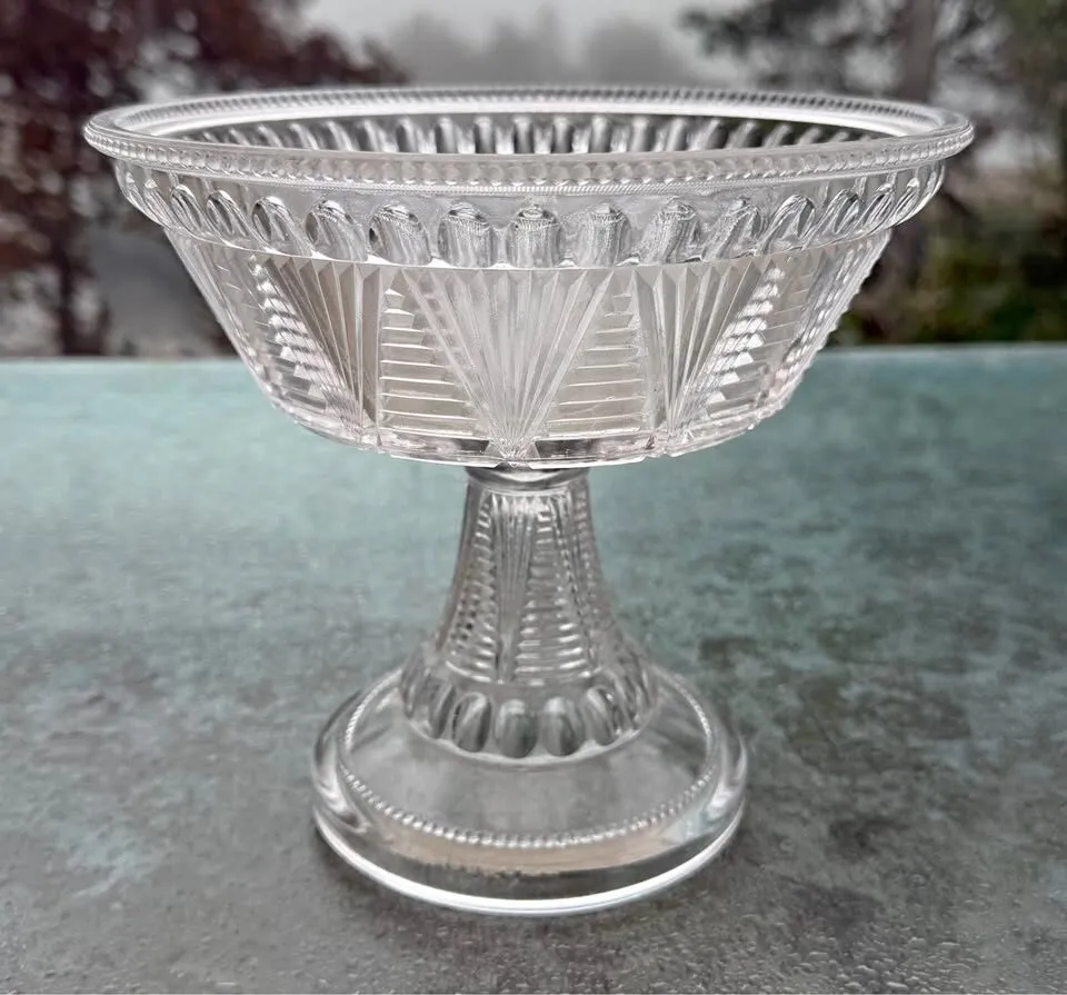 Antique EAPG McKee Glass "Adonis" Pedestal Compote Bowl (1897) - photo 1