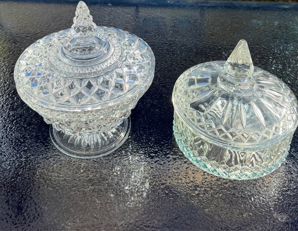 Vintage Indiana Glass & Anchor Hocking Wexford Candy/Vanity Bowls - photo 2