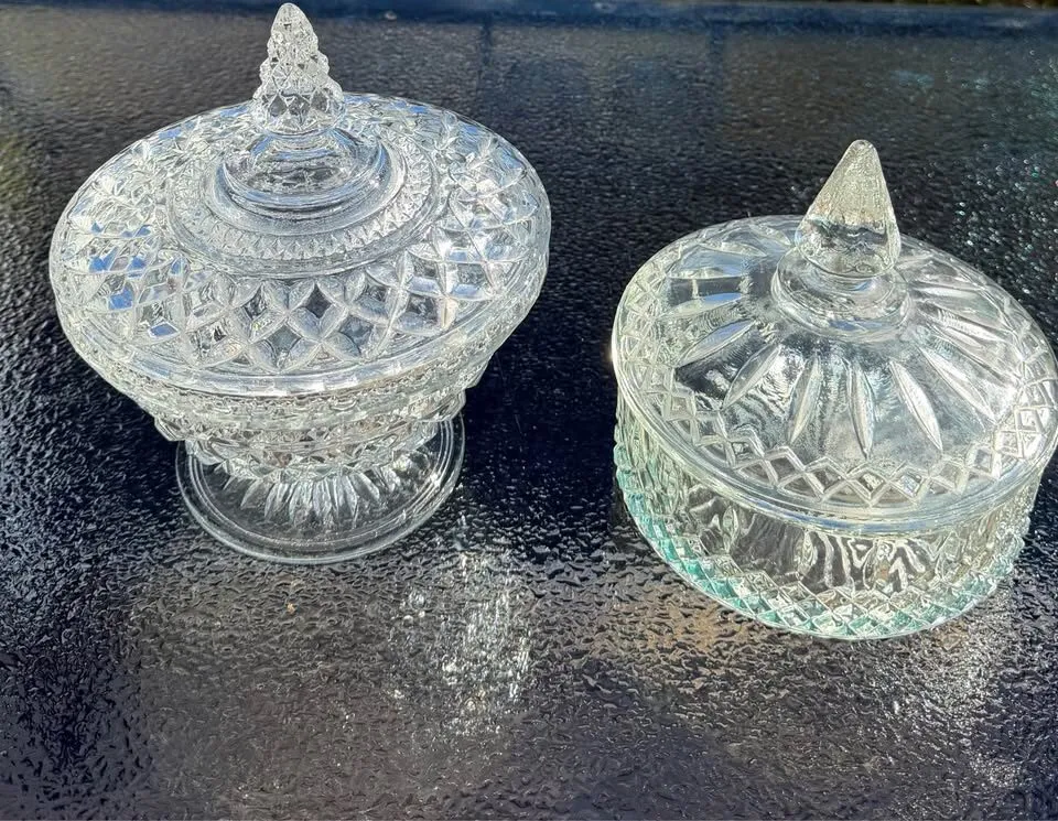 Vintage Indiana Glass & Anchor Hocking Wexford Candy/Vanity Bowls - photo 2