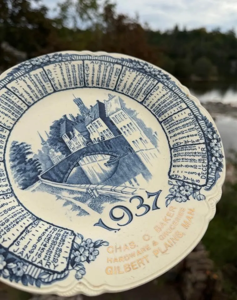 Vintage 1937 Canadian Advertising Calendar Plate – Chas. C. Baker, Manitoba - photo 7