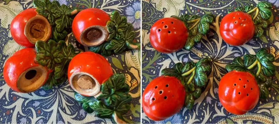 Collection of Mid-Century Japan Ceramic Shakers – Tomato & Pumpkin Sets – Priced Individually - photo 4