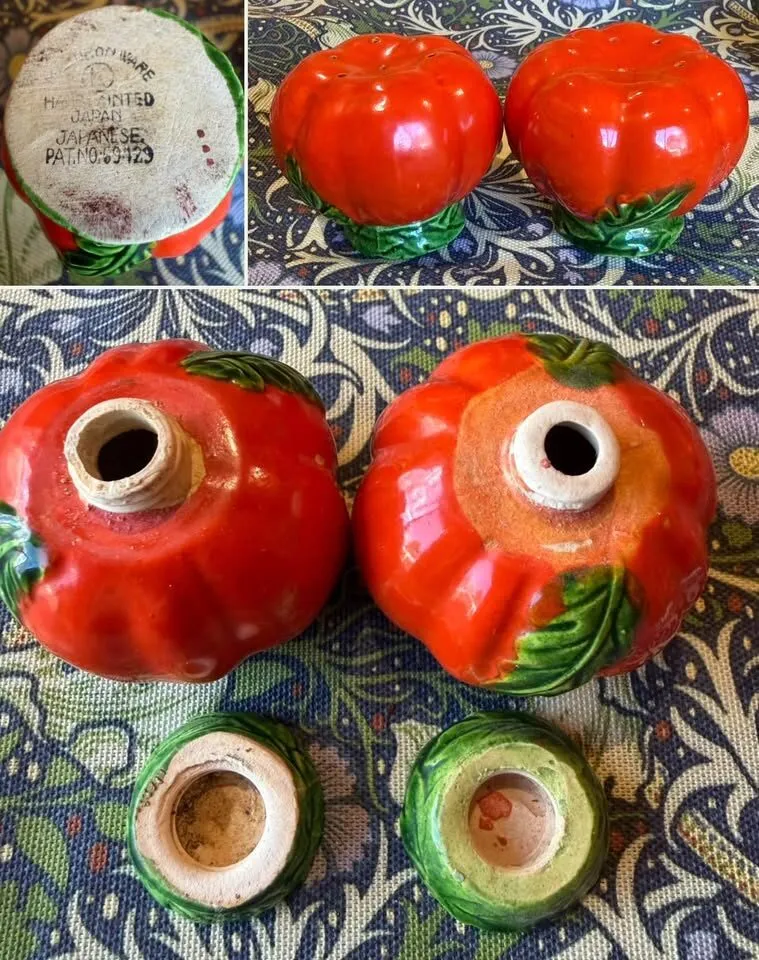 Collection of Mid-Century Japan Ceramic Shakers – Tomato & Pumpkin Sets – Priced Individually - photo 5