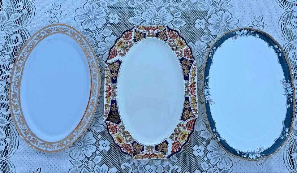 Large 14" Vintage & Antique Serving Platters - Noritake, Myott, Pegasus priced individually - photo 1