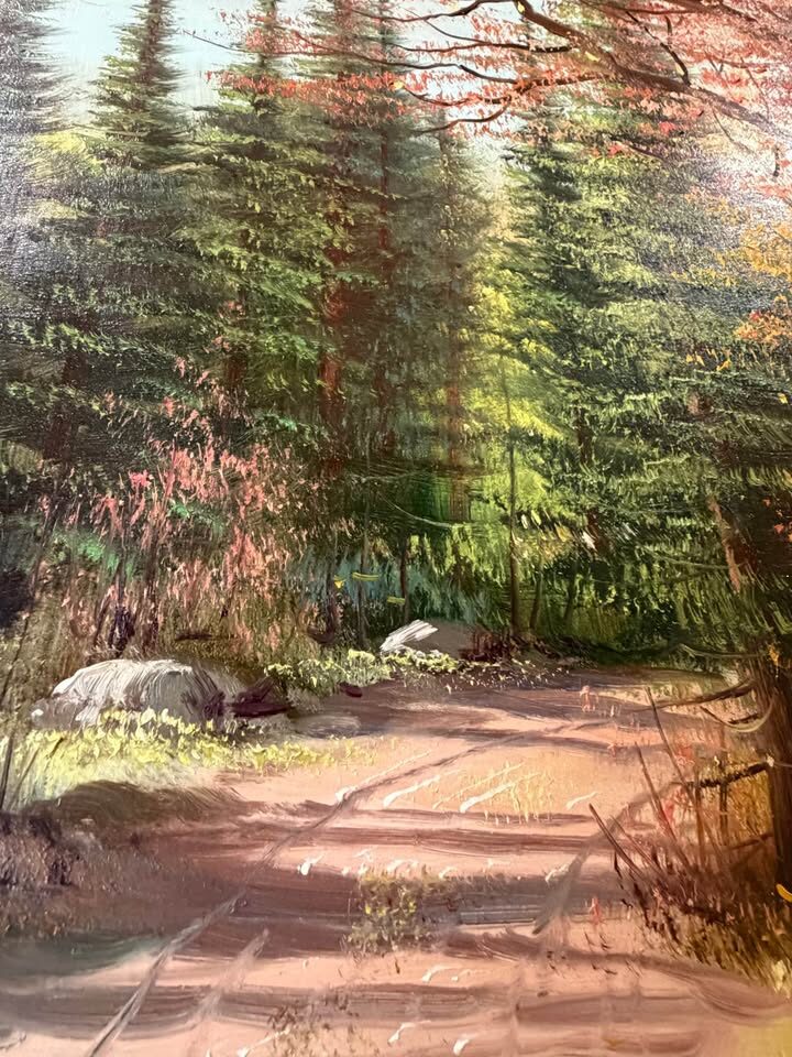 Huge 4-Foot Vintage Mid-Century Erkki Jalava Oil Landscape - Great Condition (Delivery Included) - photo 10