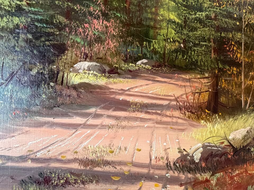 Huge 4-Foot Vintage Mid-Century Erkki Jalava Oil Landscape - Great Condition (Delivery Included) - photo 6