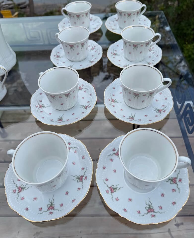 Vintage Schwarzenhammer Bavaria German Porcelain Coffee & Tea Service – 25 Pc - photo 10