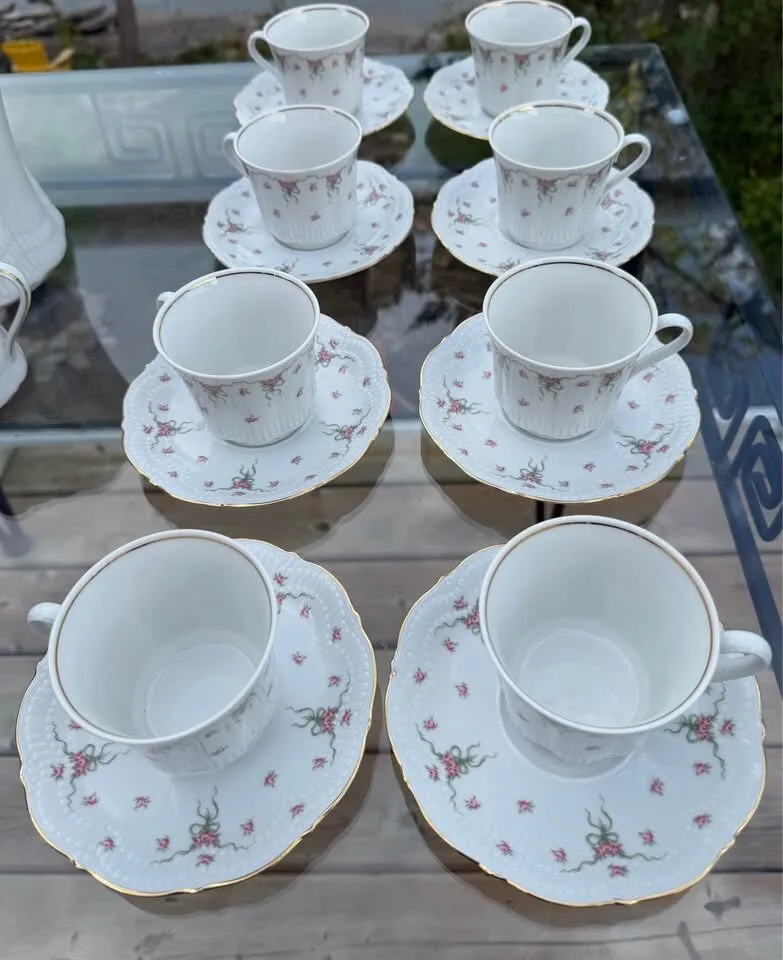 Vintage Schwarzenhammer Bavaria German Porcelain Coffee & Tea Service – 25 Pc - photo 10