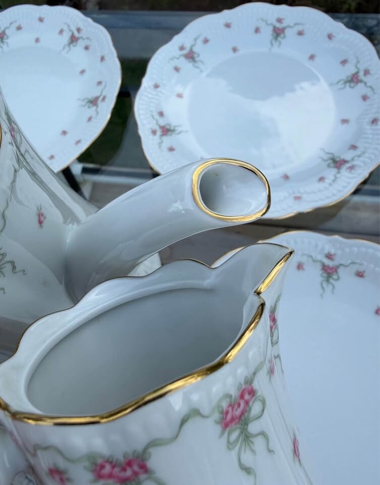 Vintage Schwarzenhammer Bavaria German Porcelain Coffee & Tea Service – 25 Pc - photo 3
