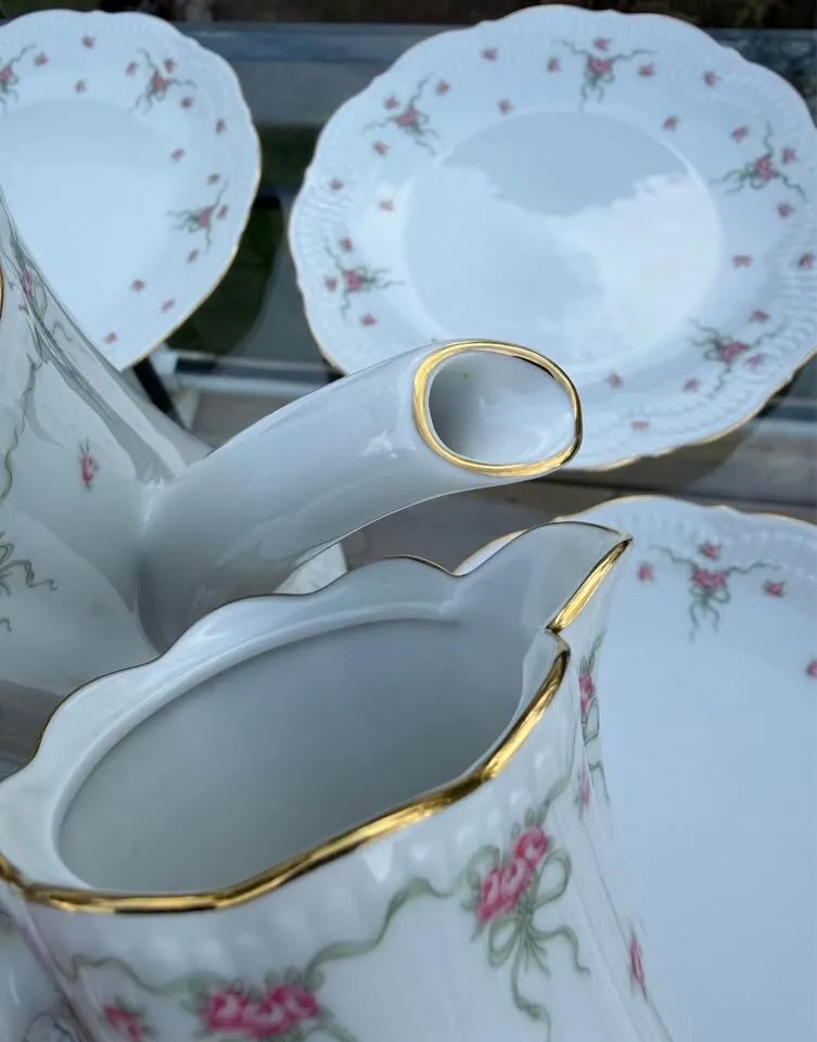Vintage Schwarzenhammer Bavaria German Porcelain Coffee & Tea Service – 25 Pc - photo 3