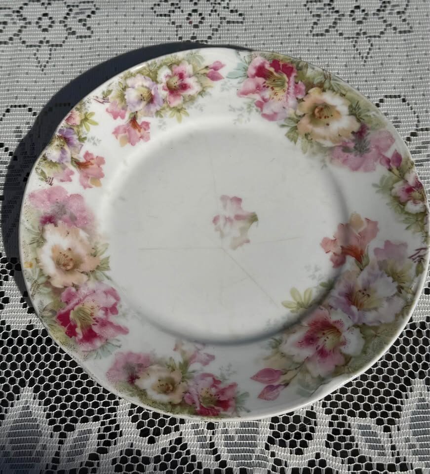 Antique Royal Vienna Style Portrait Plate "Juliet" + Bavarian Plate! - photo 2