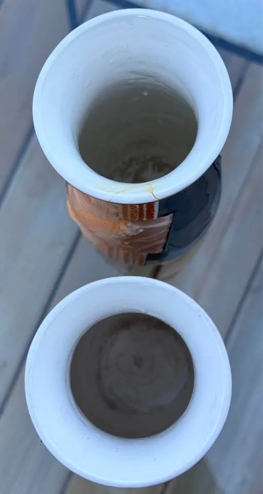 Rare & Unique Vintage Japanese Insect Relief Vases - Pair (8.5") - photo 8