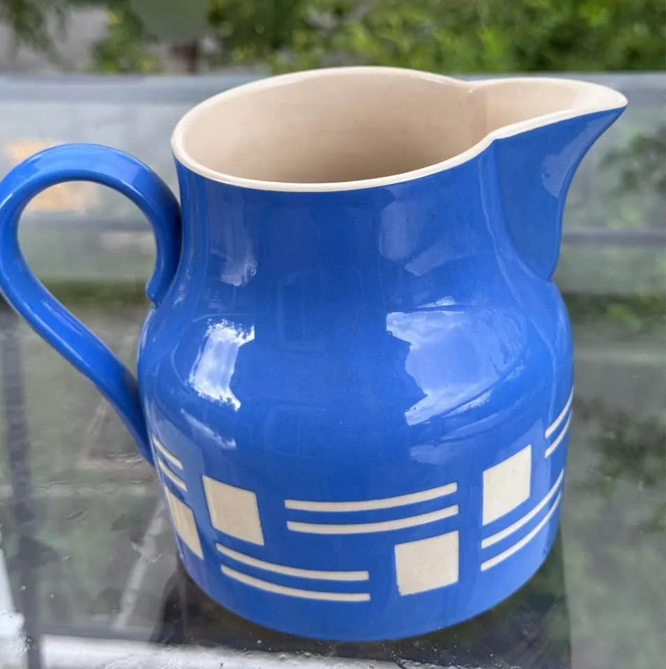 Villeroy & Boch Dresden "Mercury Mark" Jugendstil Pitcher (c. 1900-1909) - photo 2