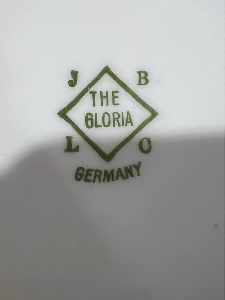 Antique German Porcelain Hand-painted Sunset Landscape Dish-JBLC "The Gloria" - photo 2