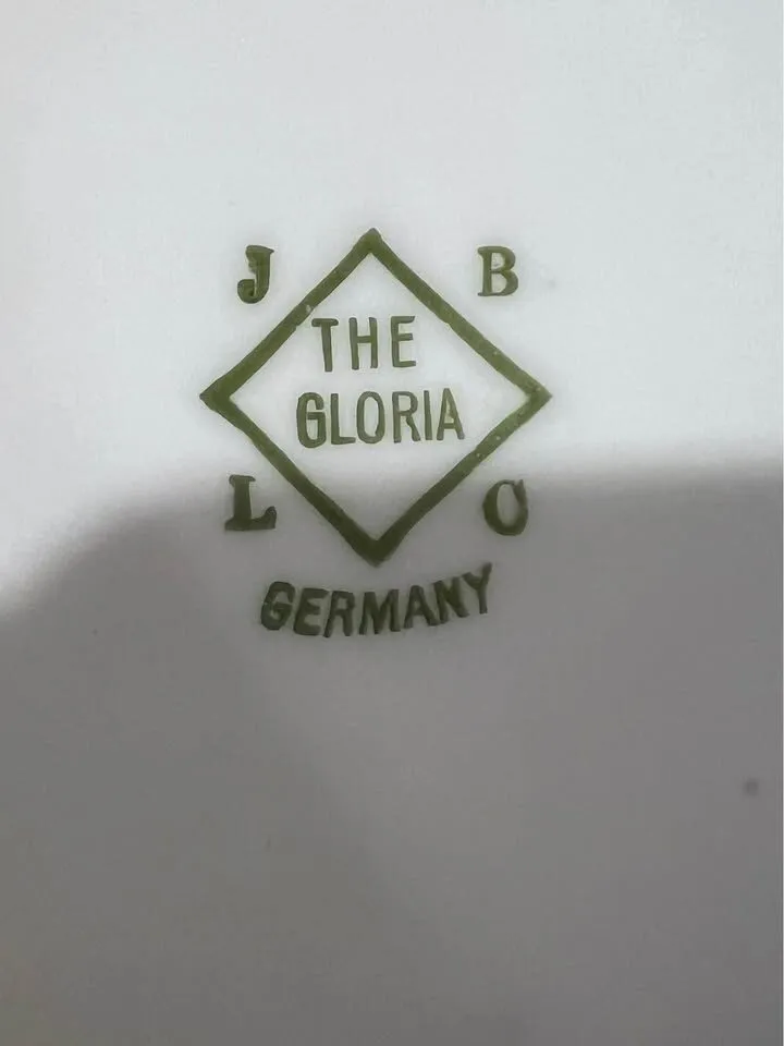 Antique German Porcelain Hand-painted Sunset Landscape Dish-JBLC "The Gloria" - photo 2