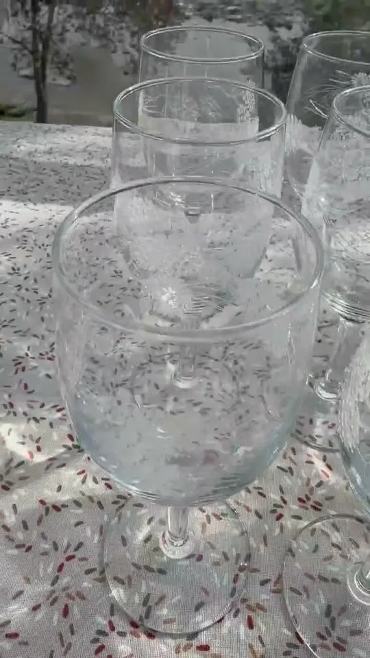 Set of 12 Vintage Libbey Tiffany "Pine Cone" Stemmed Glassware / Winter Holiday Goblets - photo 1