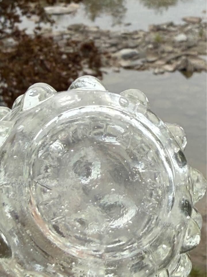 Cottagecore Clear Hobnail Glass Vases - Unique Matching Pair - photo 6