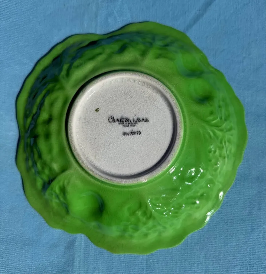 Vintage 1920s Carlton Ware Lettuce & Tomato Dish - Excellent Condition - photo 2