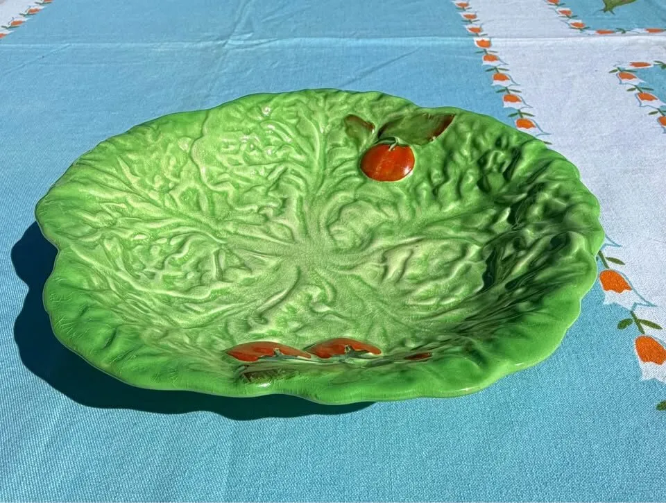 Vintage 1920s Carlton Ware Lettuce & Tomato Dish - Excellent Condition - photo 4