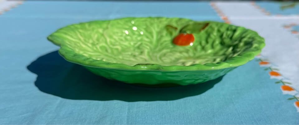 Vintage 1920s Carlton Ware Lettuce & Tomato Dish - Excellent Condition - photo 5