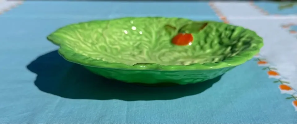 Vintage 1920s Carlton Ware Lettuce & Tomato Dish - Excellent Condition - photo 5