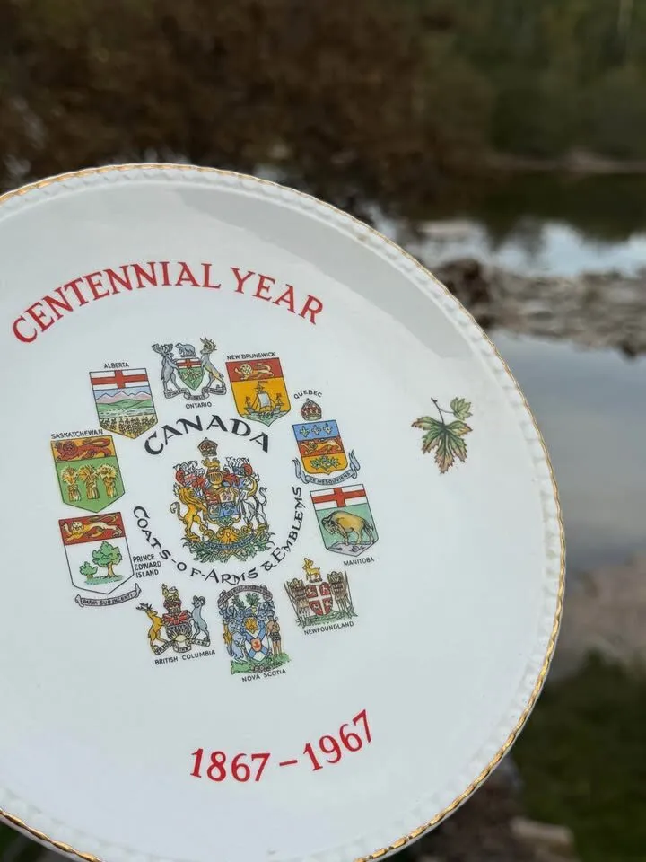Vintage 1967 Canada Centennial Commemorative Plate – 8" Simpsons Potters - photo 7