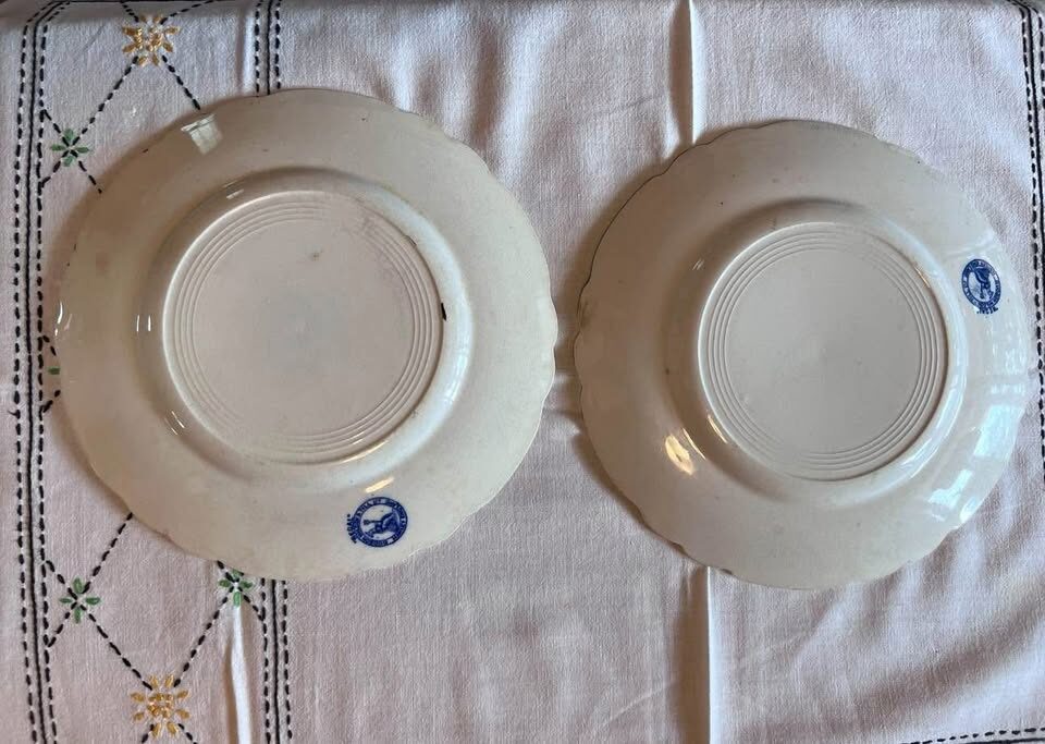 Antique Dudson Wilcox & Till “Regal” Flow Blue Transferware Plates - Early 1900s - photo 2