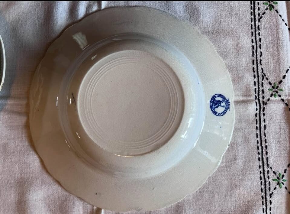 Antique Dudson Wilcox & Till “Regal” Flow Blue Transferware Plates - Early 1900s - photo 4