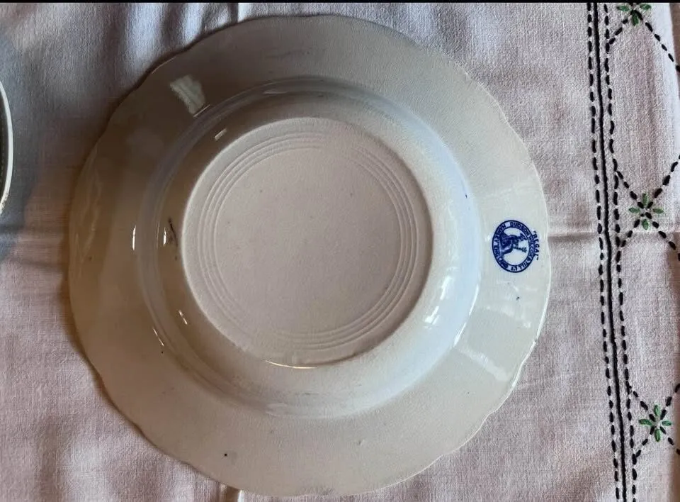 Antique Dudson Wilcox & Till “Regal” Flow Blue Transferware Plates - Early 1900s - photo 4