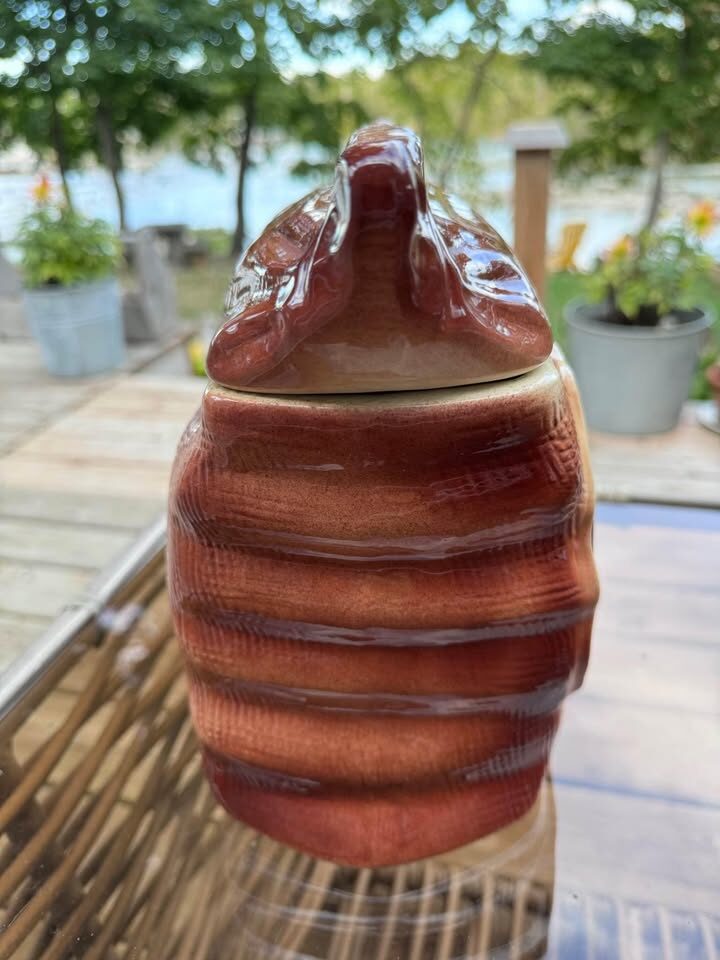 Vintage American Bisque "Cookie Sack" Jar 1950s - photo 5