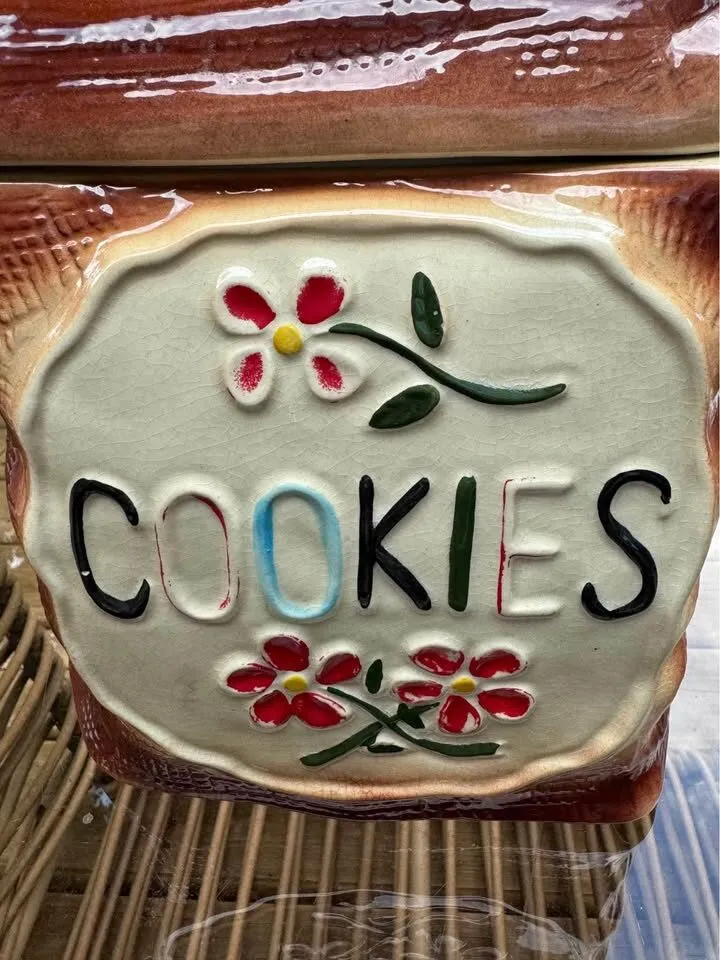 Vintage American Bisque "Cookie Sack" Jar 1950s - photo 9